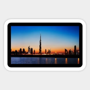 Dubai Skyline (Night) Sticker